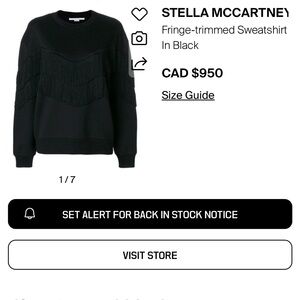 Fringe designer sweatshirt